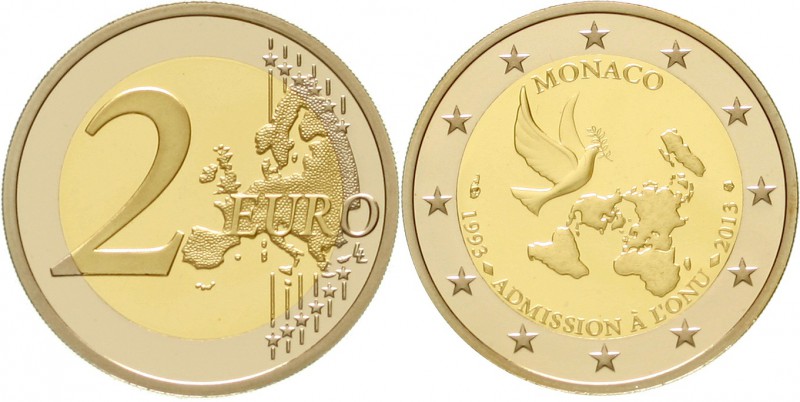 Monaco
Albert II., seit 2005
2 Euro Gedenkmünze 2013, 20 Jahre UNO-Beitritt.
...