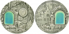 Niue
selbstständig, seit 1922
2 Dollars (2 Unzen) Silbermünze 2012. Secrets of Lichtenstein. Erste Ausgabe der Crystal Art Serie. In Kapsel. Auflage...