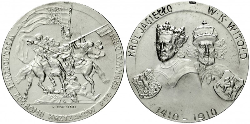 Polen
Nikolaus II. von Russland, 1894-1917
Versilb. Bronzemed. 1910 v. Czaplic...