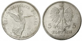 Polen
Zweite Republik, 1923-1939
5 Zloty 1928 Nike.
gutes vorzüglich, feine Tönung, selten in dieser Erhaltung