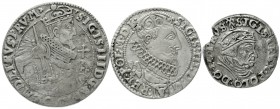 Polen
Lots
3 Silbermünzen: Ort 1624, Szostak 1627, Danzig Trojak 1539 (Randausbruch). meist sehr schön