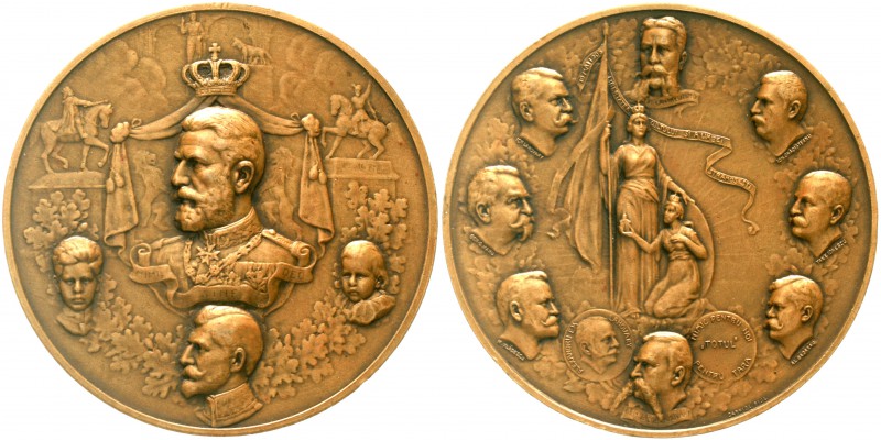 Rumänien
Carl I., 1866-1914
Bronzemedaille 1905 von Carniol. Auf die Erlaubnis...