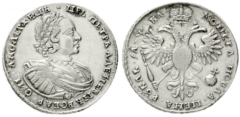 Russland
Peter I. der Große, 1689-1725
Rubel 1721 (kyrillisch), Kadashevsky-Mü...