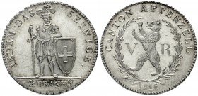 Schweiz-Appenzell
Kanton
4 Franken 1816. Auflage nur 1850 Ex.
vorzüglich/Stempelglanz