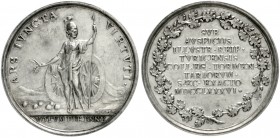 Schweiz-Zürich, Stadt
Silbermedaille 1786 von J.-H. Boltschauser. Jubiläum der städtischen Feuerwerker-Gesellschaft. 39,3 mm, 29,13 g.
sehr schön/vo...