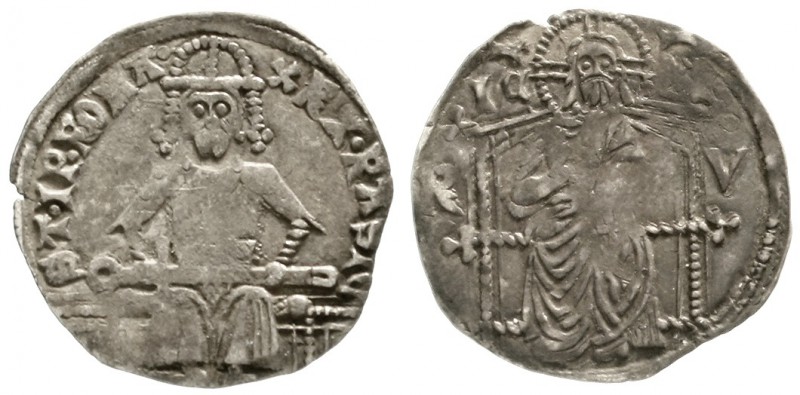 Serbien
Stefan VIII. Uros IV. Dusan, 1331-1346
Denar o.J. Thronender König v.v...