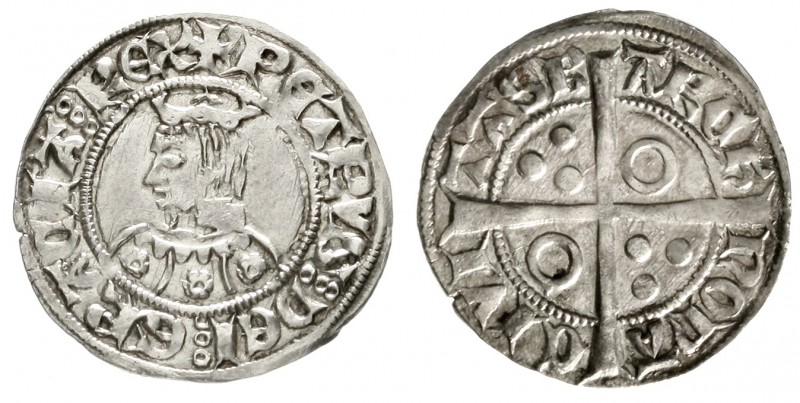 Spanien-Aragon
Pedro III., 1336-1387
Croat o.J. Barcelona. sehr schön/vorzügli...