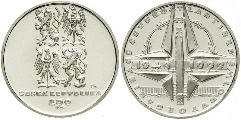 Tschechische Republik
200 Korun Silber 1999. 50 Jahre Nordatlantikpakt (NATO). ...