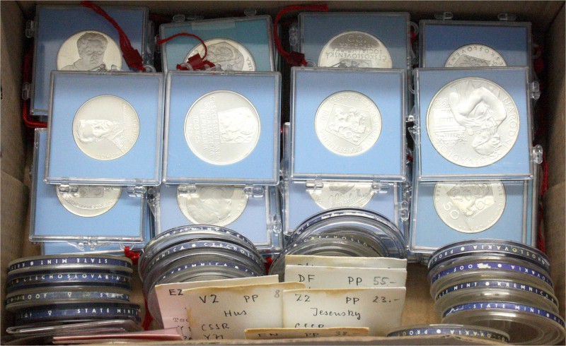 Tschechoslowakei
Lots
Sammlung von 59 Silbergedenkmünzen aus 1954 bis 1985, zu...