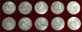 Tunesien
Republik, seit 1957
Münzsatz: 10 X 1 Dinar Silber 1969 Weltgeschichte. In Originalschatulle. Hoher Katalogwert.
Polierte Platte, teils lei...