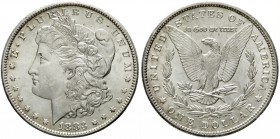 Vereinigte Staaten von Amerika
Unabhängigkeit, seit 1776
Morgandollar 1883 CC, Carson City. fast Stempelglanz
