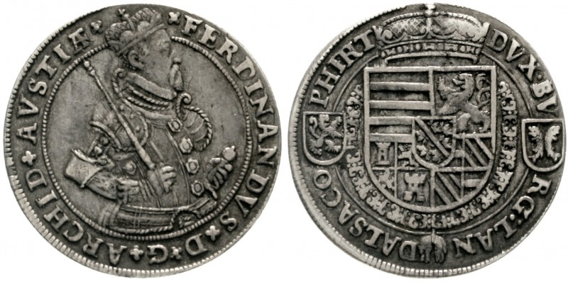 Haus Habsburg
Erzherzog Ferdinand II., 1564-1595
Reichstaler o.J. Ensisheim. V...