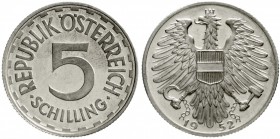 Österreich
Zweite Republik nach 1945
5 Schilling 1952. Polierte Platte, winz. Kratzer