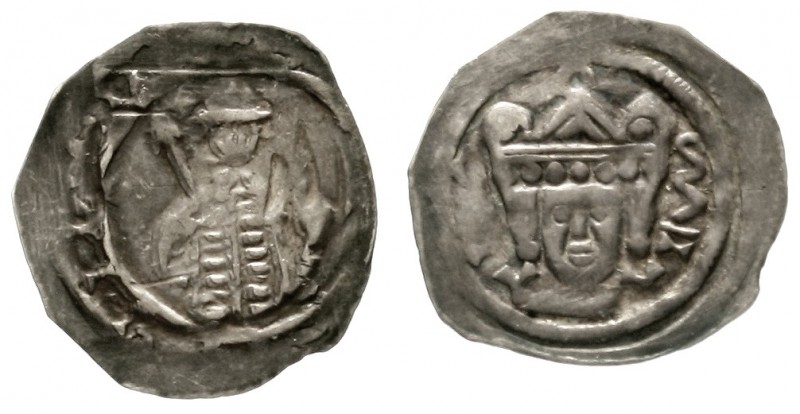 Kärnten, Herzogtum
Bernhard, 1202-1256
Pfennig o.J. St. Veit. Kopf des hl. Vit...