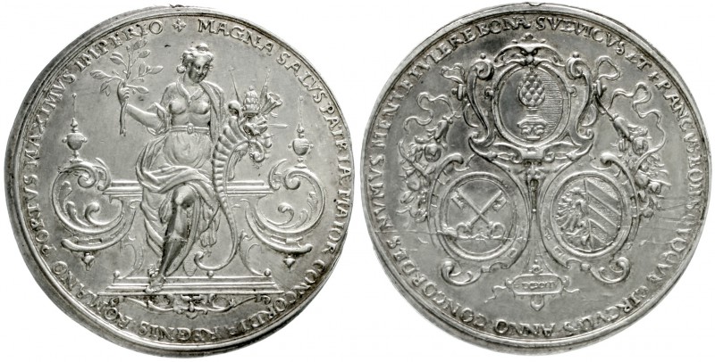 Augsburg-Stadt
Medaille im Guldengewicht 1624, auf die Münzkonvention des Schwä...