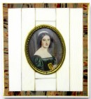 Bayern
Ludwig I., 1825-1848
Gouache-Elfenbein-Miniatur, nach dem Gemälde von Joseph Stieler aus dem Jahre 1829. Portrait der Anna Hillmayer (1812 Mü...