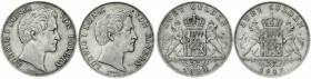 Bayern
Ludwig I., 1825-1848
2 X Doppelgulden: 1845 und 1847. sehr schön, kl. Randfehler und sehr schön/vorzüglich