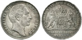 Bayern
Maximilian II. Joseph, 1848-1864
Doppeltaler 1850. gutes sehr schön, schöne Patina