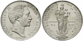 Bayern
Maximilian II. Joseph, 1848-1864
Doppelgulden 1855. Mariensäule.
gutes vorzüglich