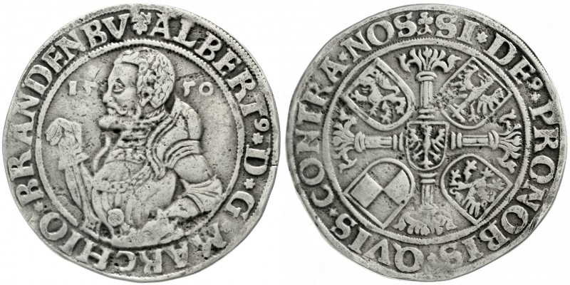 Brandenburg-Franken
Albrecht der Jüngere, allein, 1543-1557
Taler 1550. sehr s...