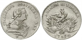 Brandenburg/Preußen
Friedrich II., 1740-1786
1/2 Taler 1750 A, Berlin. gutes sehr schön