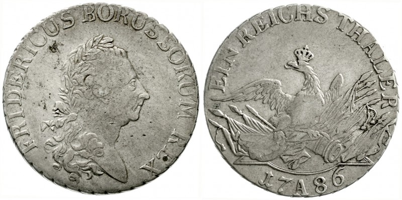 Brandenburg/Preußen
Friedrich II., 1740-1786
Reichstaler 1786 A, Berlin. Greis...