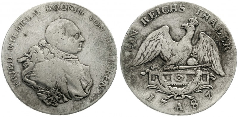 Brandenburg/Preußen
Friedrich Wilhelm II., 1786-1797
Taler 1787 A, Berlin.
sc...