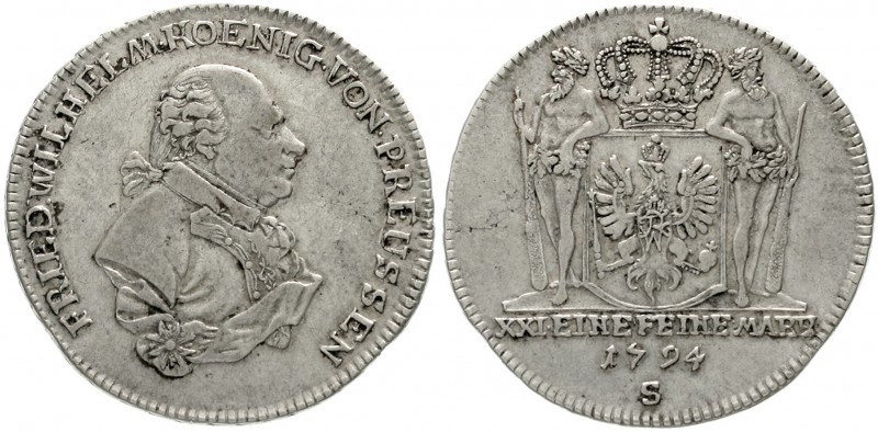 Brandenburg/Preußen
Friedrich Wilhelm II., 1786-1797
2/3 Taler 1794 S, Schwaba...