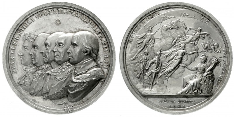 Brandenburg/Preußen
Friedrich Wilhelm III., 1797-1840
Silbermedaille 1801, von...