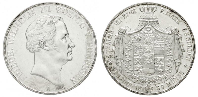 Brandenburg/Preußen
Friedrich Wilhelm III., 1797-1840
Vereinsdoppeltaler 1839 ...
