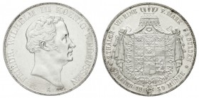 Brandenburg/Preußen
Friedrich Wilhelm III., 1797-1840
Vereinsdoppeltaler 1839 A. vorzüglich, etwas berieben