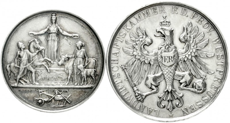 Brandenburg/Preußen
Friedrich Wilhelm IV., 1840-1861
2 Silber-Ehrenpreismedail...