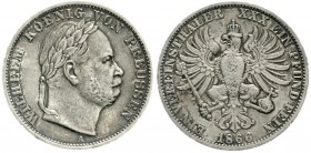 Brandenburg/Preußen
Wilhelm I., 1861-1888
Siegestaler 1866 A, Berlin. gutes sehr schön, schöne Patina