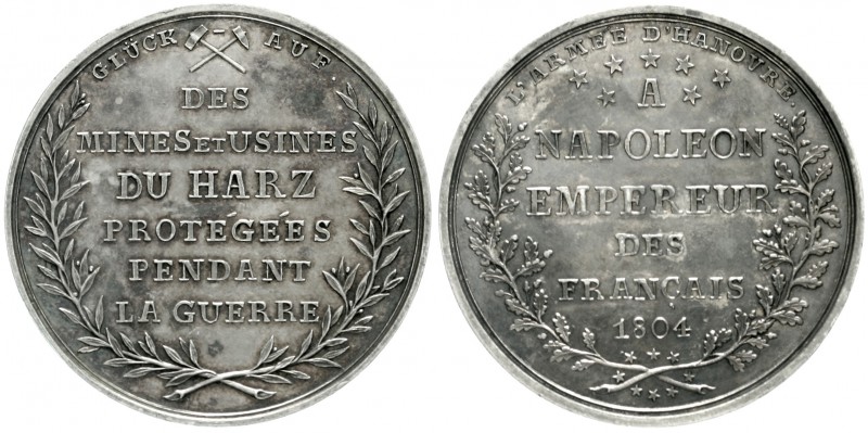 Braunschweig-Calenberg-Hannover
Georg III., 1760-1820
Silbermedaille im Talerg...