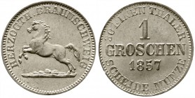 Braunschweig-Wolfenbüttel
Wilhelm, 1831-1884
Groschen 1857. fast Stempelglanz