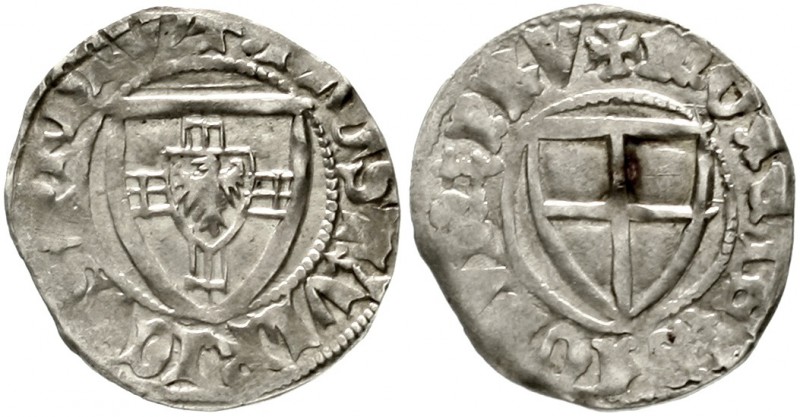 Deutscher Orden
Ulrich von Jungingen, 1407-1410
Schilling o.J. sehr schön/vorz...