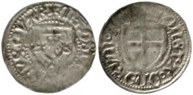 Deutscher Orden
Heinrich IV. Reffle von Richtenberg 1470-1477
Groschen o.J. sehr schön, Prägeschwäche, selten