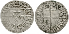 Deutscher Orden
Friedrich von Sachsen, 1498-1510
Groschen o.J. Königsberg. Ohne Ranken im sächs. Wappen.
sehr schön, min. Belag, selten
