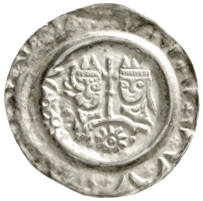 Donauwörth, königliche Münzstätte
Heinrich VI., 1190-1197
Brakteat o.J. 2 gekr...