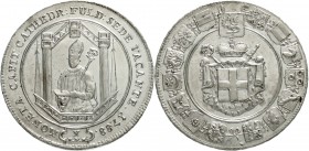Fulda-Bistum
Sedisvakanz, 1788
Taler 1788. Hl. Bonifatius in Säulenkapitel.
gutes vorzüglich