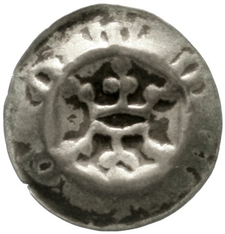 Gotha-städtische Münzstätte
Hohlpfennig um 1450. +GOTHA. 2 Kronen übereinander....