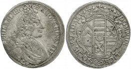 Hanau-Lichtenberg
Philipp Reinhard, 1675-1712
Gulden zu 60 Kreuzern 1695. sehr schön, justiert
