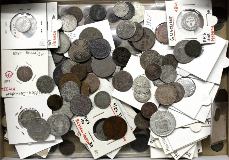 Hessen-Lots
196 Münzen beider Hauptlinien des 18. und 19. Jh. Vom Heller bis zu...