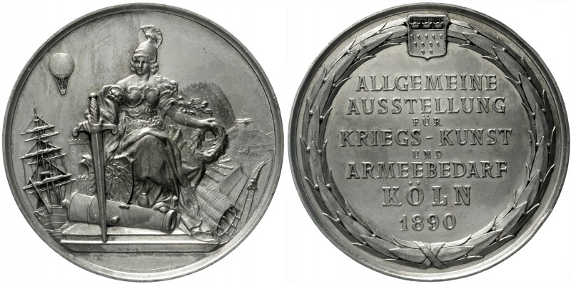 Köln-Stadt
Versilb. Bronzemedaille 1890 v. Lauer a.d. Allgem. Ausst. f. Kriegs-...