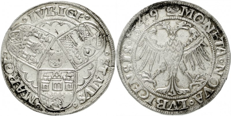 Lübeck-Stadt
Mark 1549. fast vorzüglich, etwas Hornsilberbelag