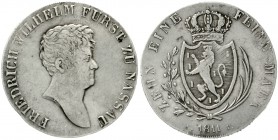 Nassau
Friedrich Wilhelm, 1788-1816
Konventionstaler 1811 CT. sehr schön, justiert