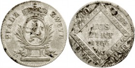 Pfalz-Zweibrücken
Christian IV., 1735-1775
5 Kreuzer 1766 M. fast sehr schön, sehr selten