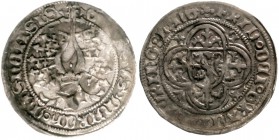 Sachsen-Markgrafschaft Meißen
Markgraf Friedrich IV., 1381-1428
Helmgroschen o.J. sehr schön/vorzüglich, schöne Patina