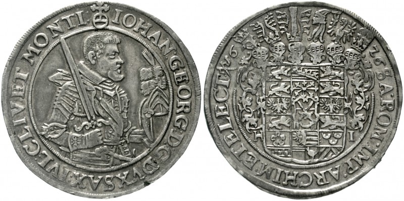 Sachsen-Albertinische Linie
Johann Georg I., 1615-1656
Reichstaler 1626. sehr ...