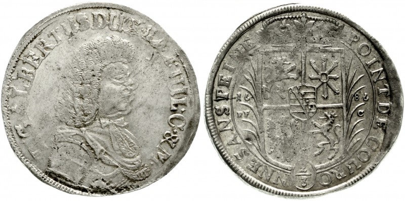 Sachsen-Coburg
Albrecht III., 1680-1699
2/3 Taler 1686 P-FC. Mzm. Paul Friedri...